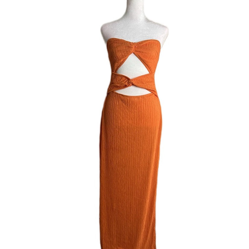 EMILEE HOLLOWED TWIST DRESS