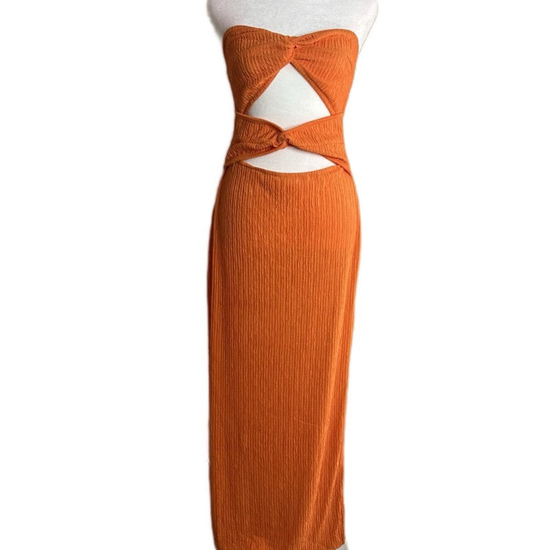EMILEE HOLLOWED TWIST DRESS