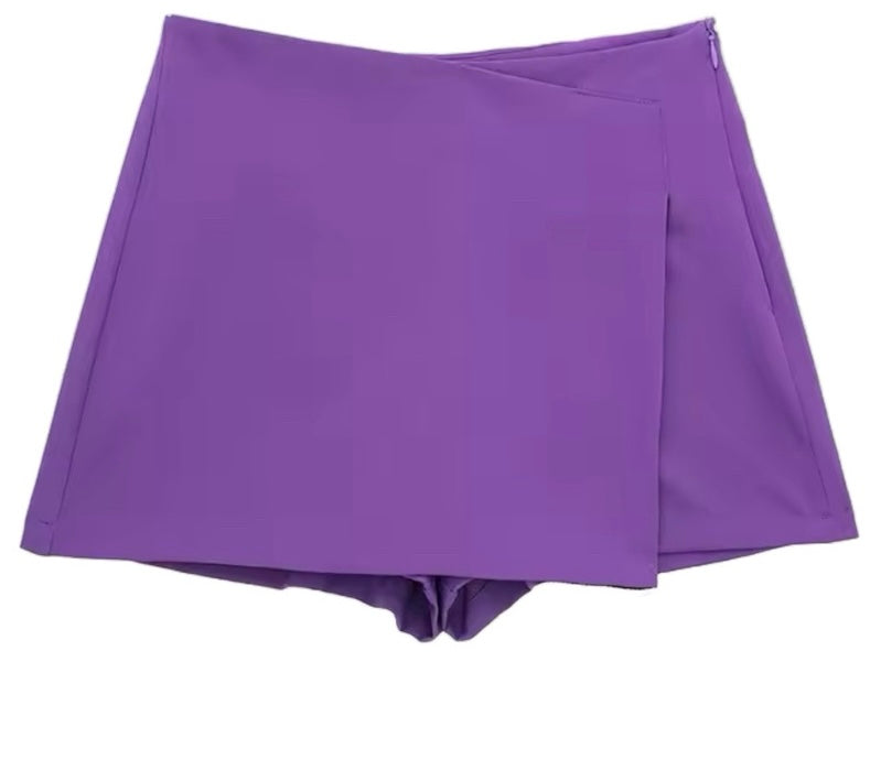 VANESSA ZIPPER SKiRT SHORTS