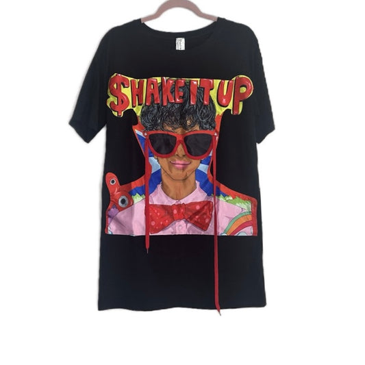 OLGA BLACK SUMMER TEES