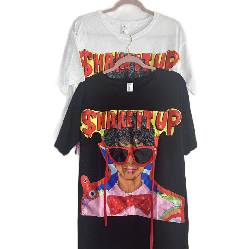 OLGA BLACK SUMMER TEES