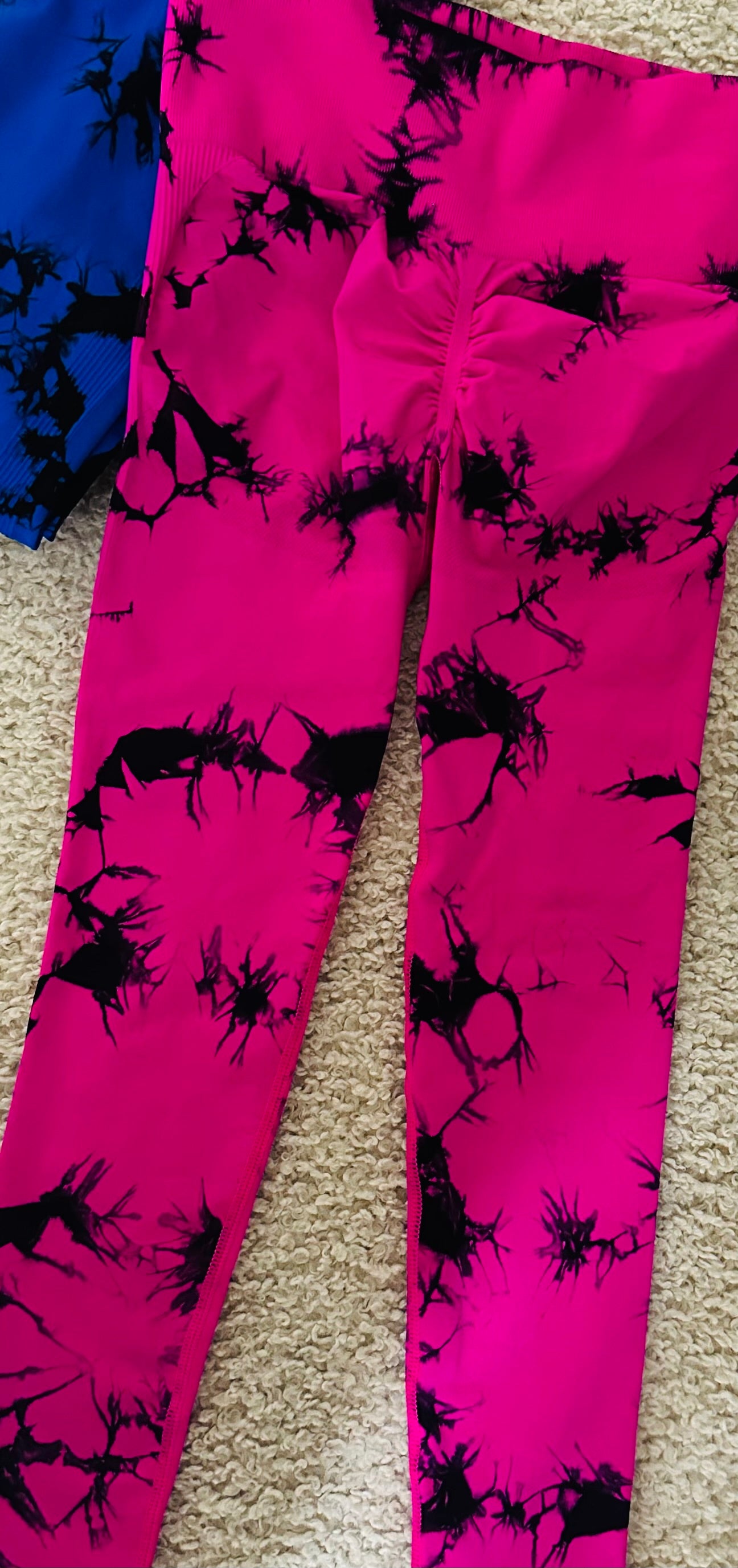 SAMANTHA TIE DYE SEAMLESS HIGH WAIST YOGA PANTS