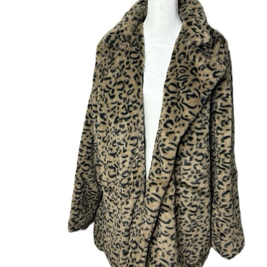 CATHLEEN WOMEN’S LEOPARD PRINT COAT