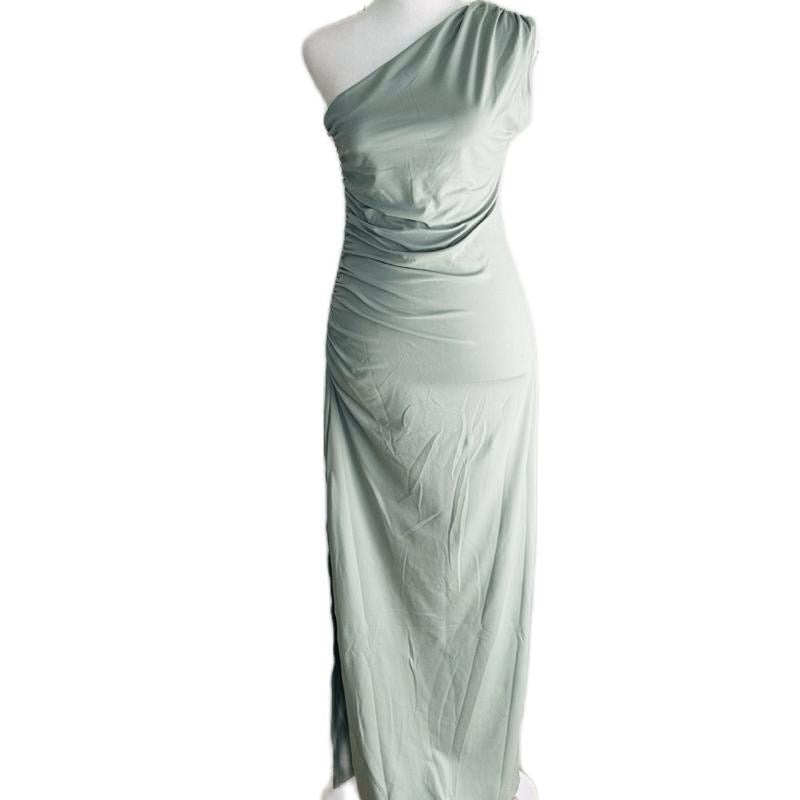 AUDREY LONG DRESS ONE SHOULDER