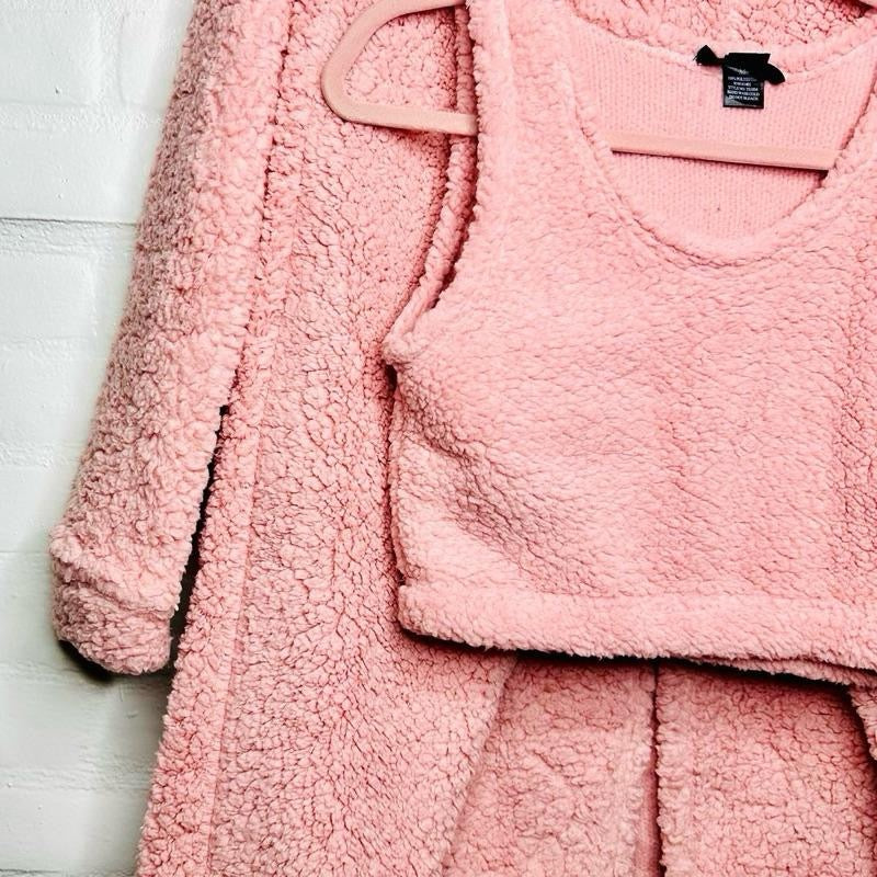 KARINA PINk WINTER 3 PIECE LOUNGE WEAR
