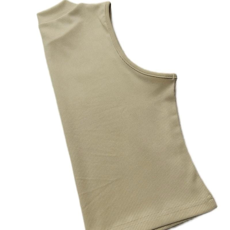 BELLE SOLID MOCK NECK CROP TOP