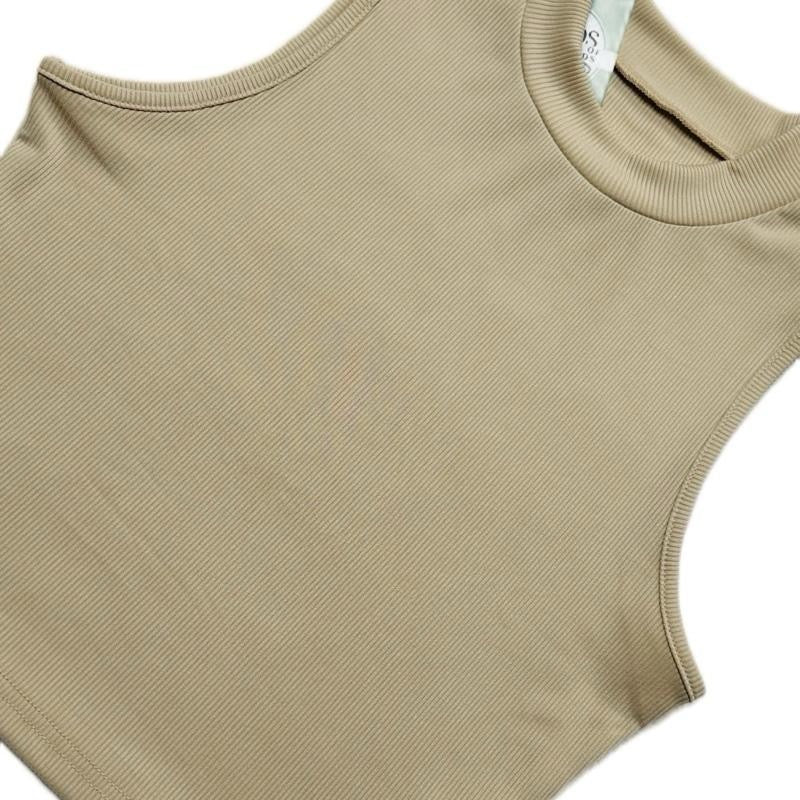 BELLE SOLID MOCK NECK CROP TOP