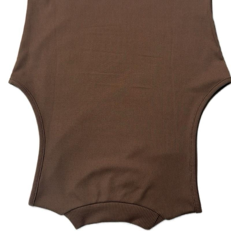 LOUISE SOLID MOCK NECK CROP TOP