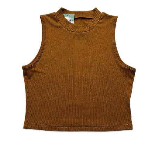 BREANA SOLID MOCK NECK CROP TOP