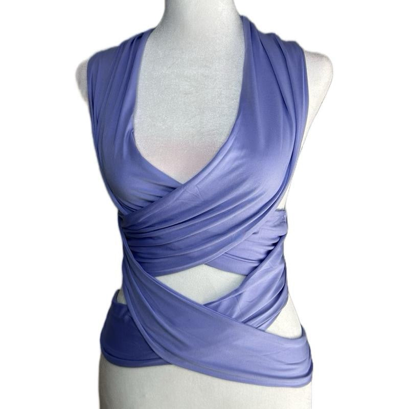 LOLA STRAPPY HALTER NECK TOP